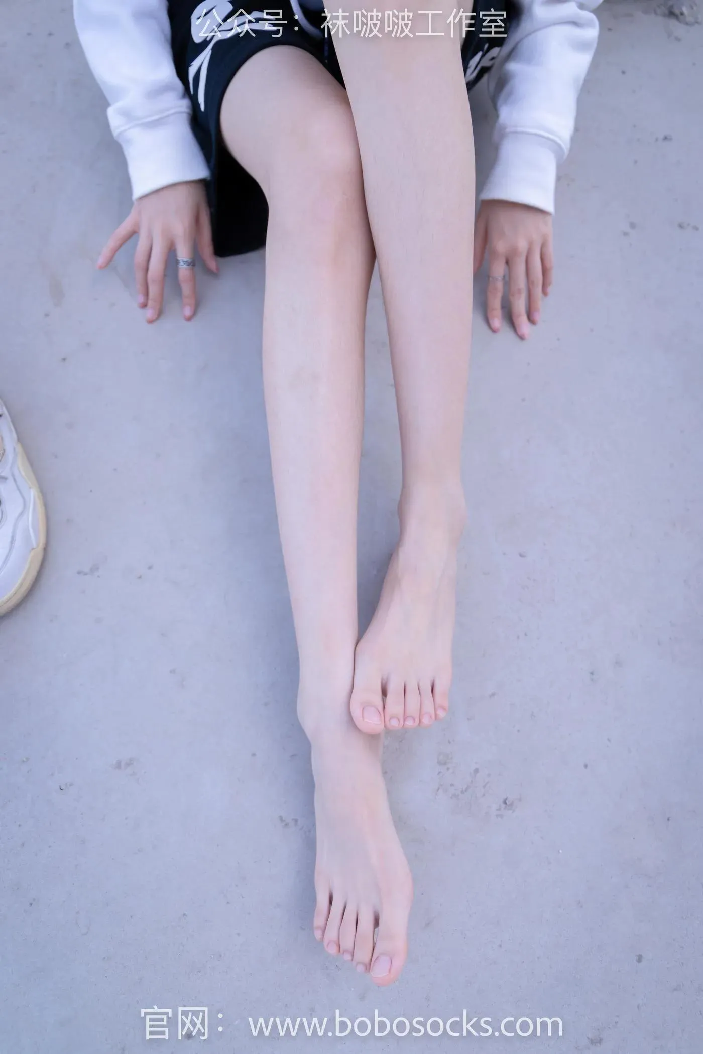 [BoBoSocks袜啵啵]NO.103 稚予-AJ篮球鞋、白棉袜、裸足 [134P]插图7